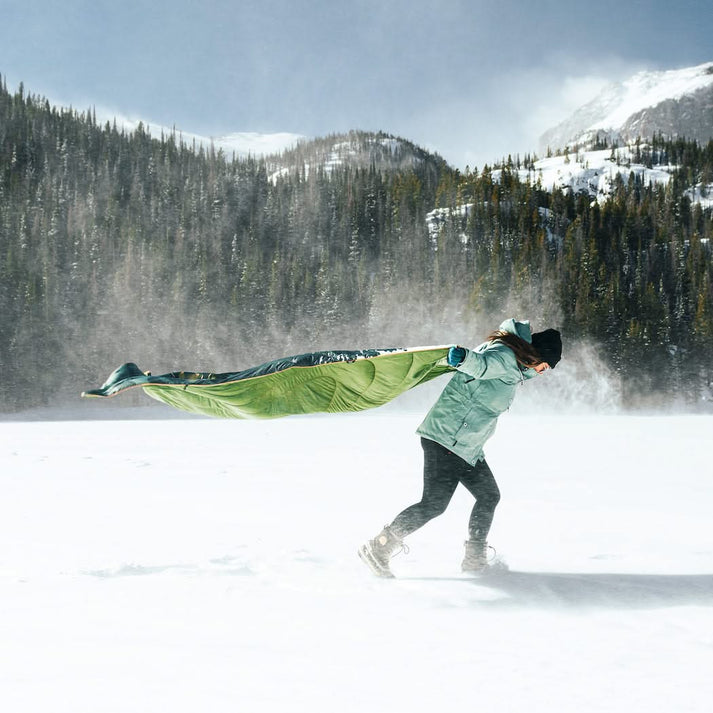 Original Puffy Blanket Rocky Mountains Rumpl