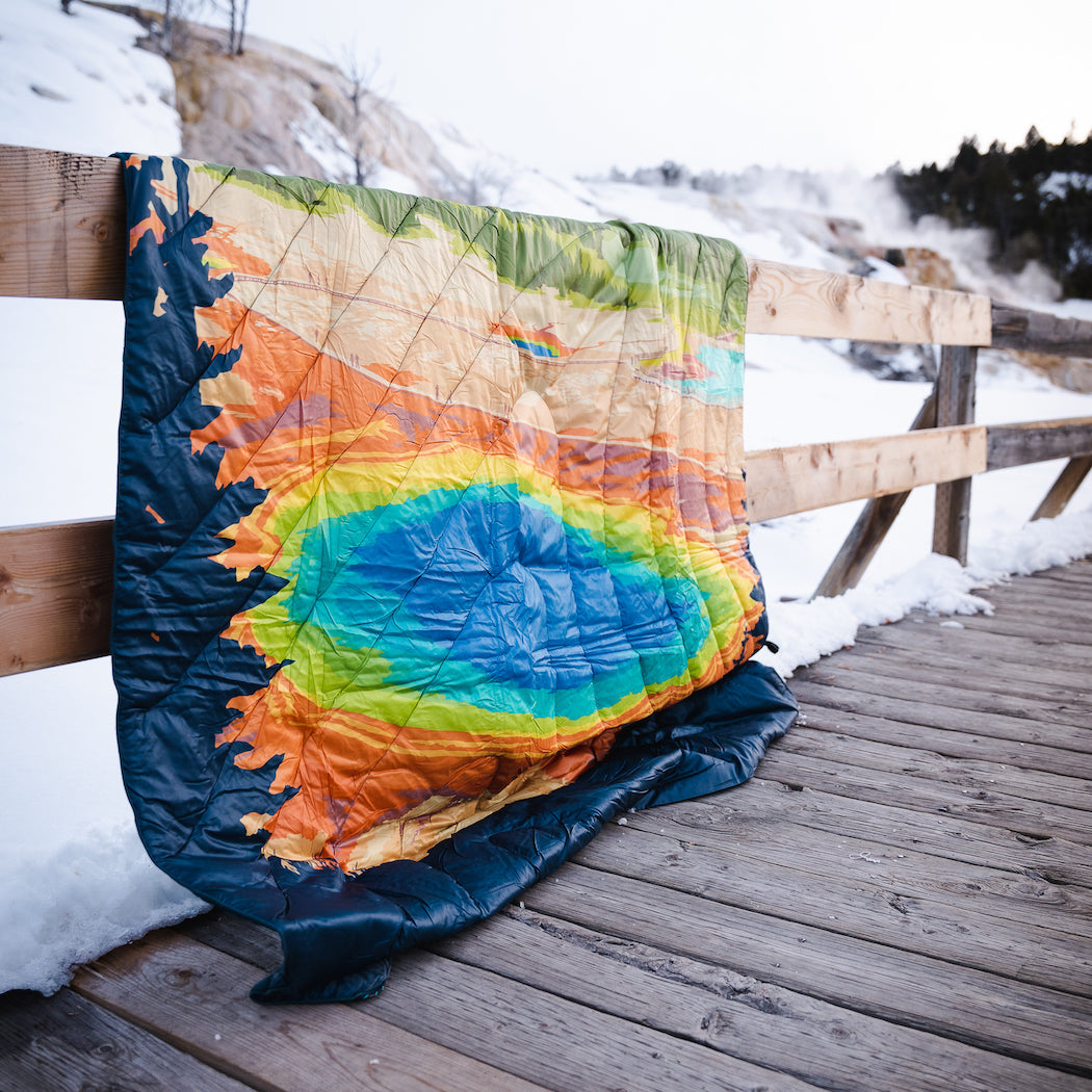 Rumpl Original Puffy Blanket - Yellowstone Printed Original