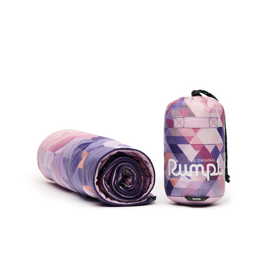 Rumpl Original Puffy Blanket - Junior Geo Rose Original Puffy Blanket - Geo Rose | Rumpl Blankets For Everywhere Printed Original