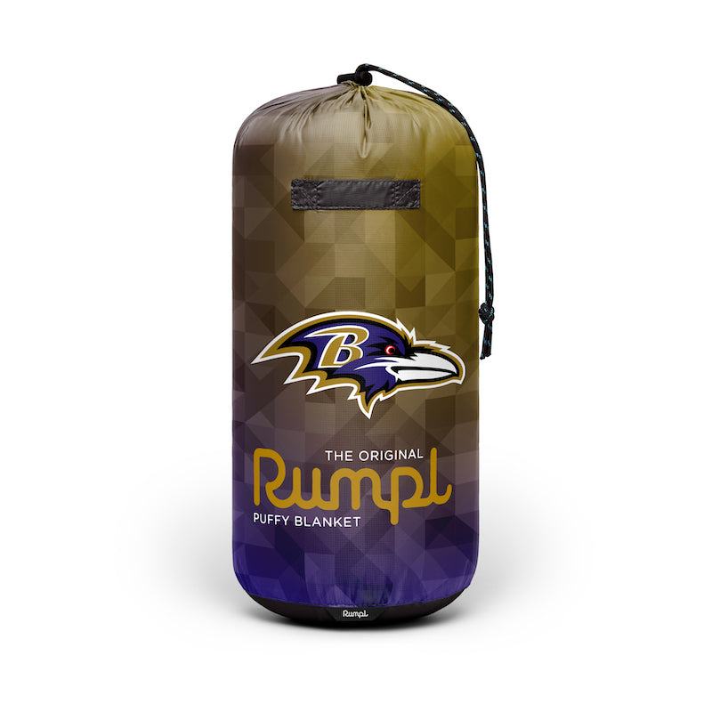 Rumpl Original Puffy Blanket - Baltimore Ravens Geo Printed Original NFL