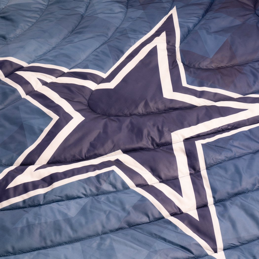 Rumpl Original Puffy Blanket - Dallas Cowboys Geo Printed Original NFL