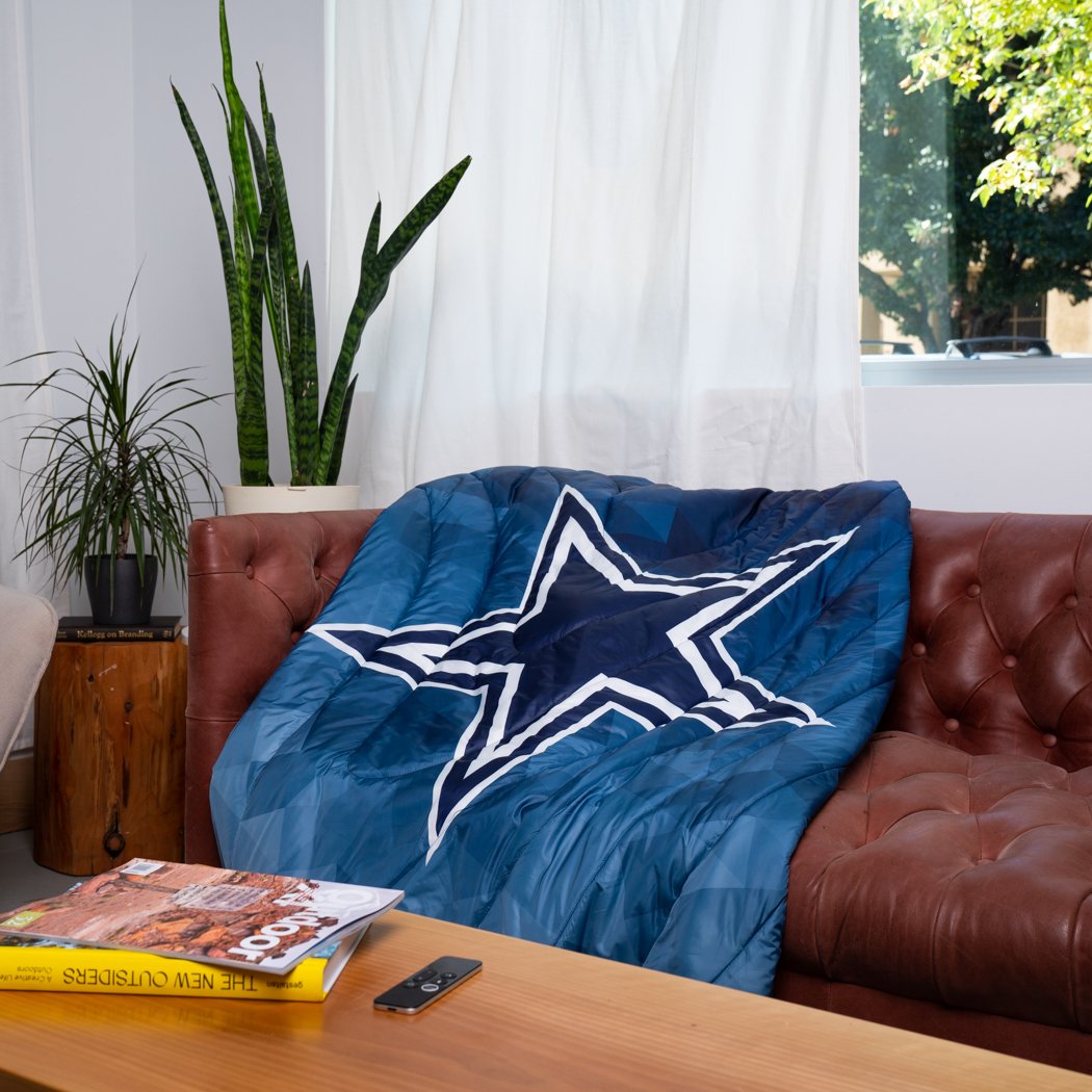 Rumpl Original Puffy Blanket - Dallas Cowboys Geo Printed Original NFL