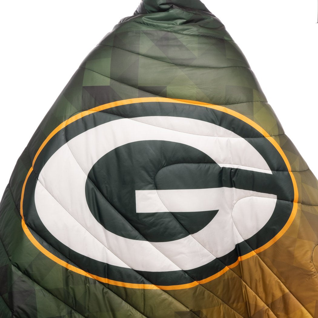 Rumpl Original Puffy Blanket - Green Bay Packers Geo Printed Original NFL