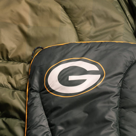 Rumpl Original Puffy Blanket - Green Bay Packers Printed Original NFL