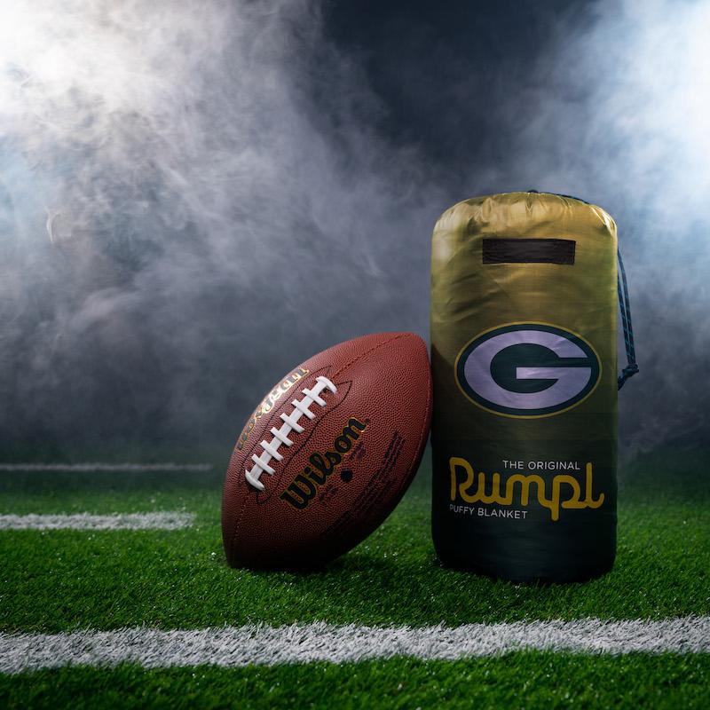 Rumpl Original Puffy Blanket - Green Bay Packers Printed Original NFL
