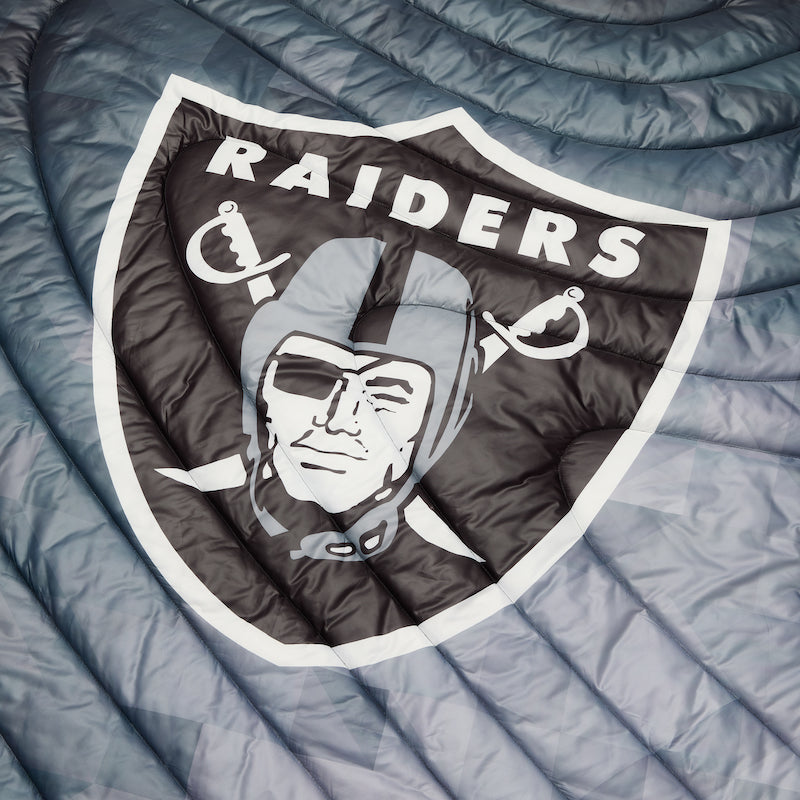 Rumpl Original Puffy Blanket - Las Vegas Raiders Geo Printed Original NFL