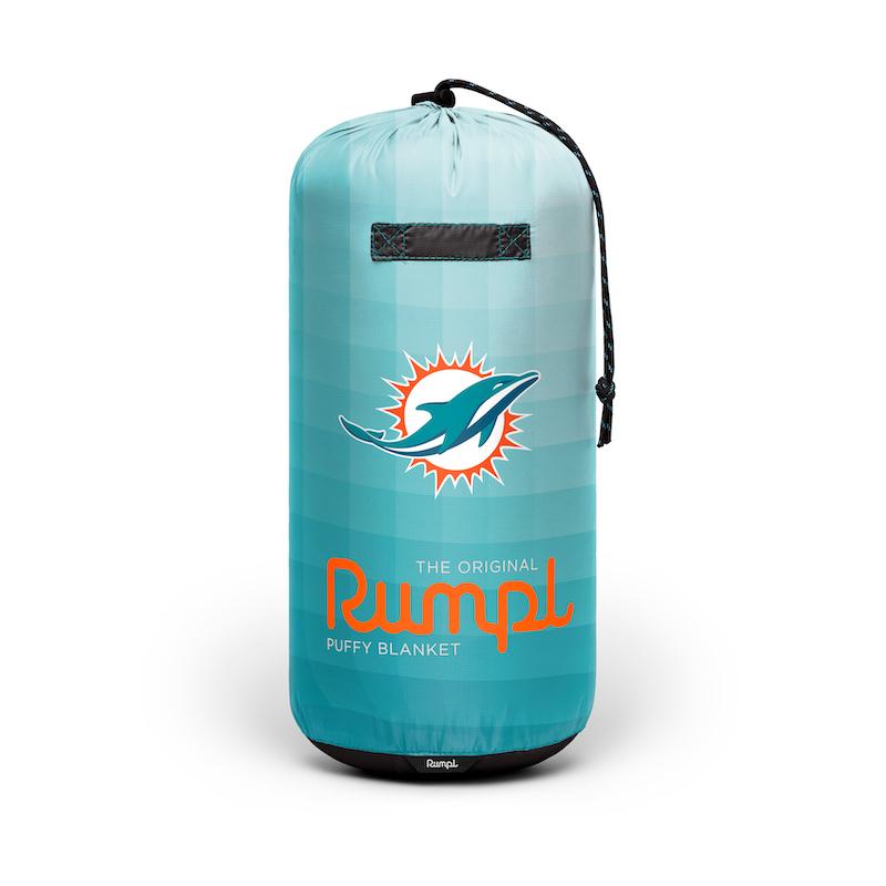 Rumpl Original Puffy Blanket - Miami Dolphins Printed Original NFL