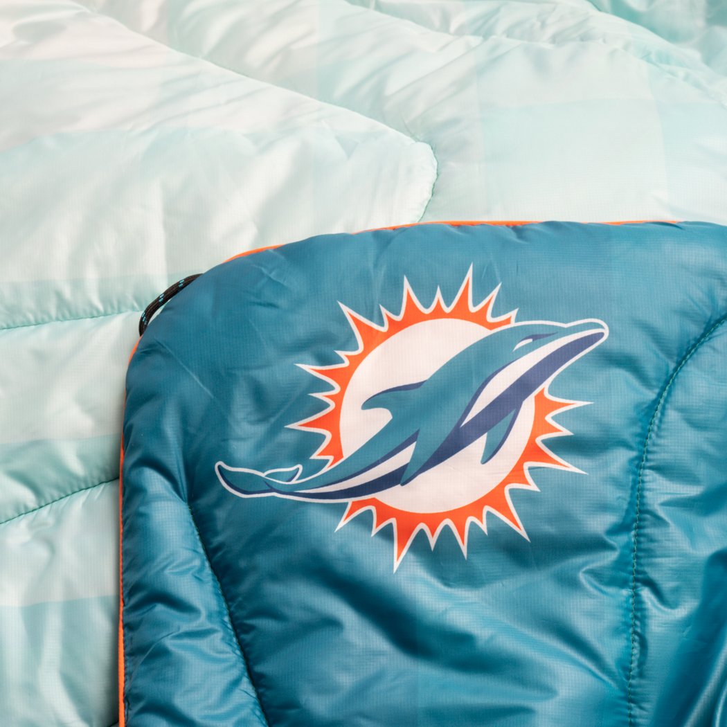 Rumpl Original Puffy Blanket - Miami Dolphins Printed Original NFL