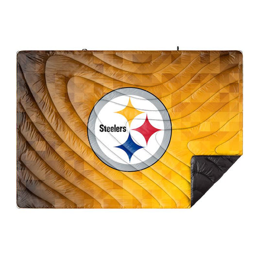 Rumpl Original Puffy Blanket - Pittsburgh Steelers Geo Printed Original NFL