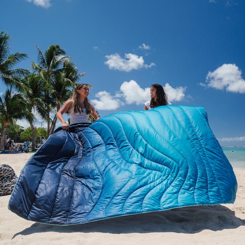 Rumpl Original Puffy Blanket - Ocean Fade Printed Original