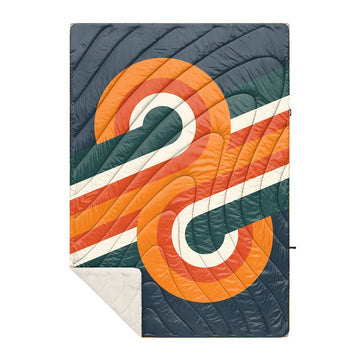 Rumpl Sherpa Puffy Blanket - Harvest Twist Sherpa Puffy Blanket - Harvest Twist | Rumpl Blankets For Everywhere Printed Sherpa Puffy