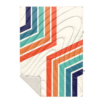 Rumpl Sherpa Puffy Blanket - Retro Sunset Sherpa Puffy Blanket - Retro Sunset | Rumpl Blankets For Everywhere Printed Sherpa Puffy