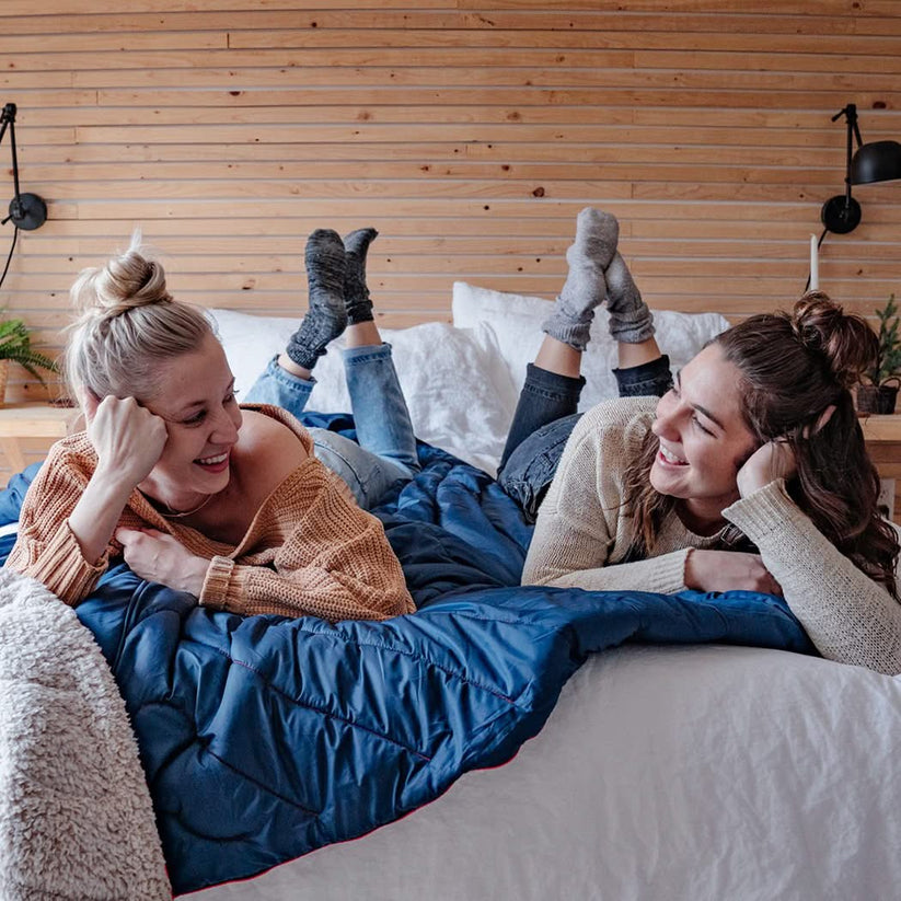 Sherpa Puffy Blanket Deepwater Rumpl