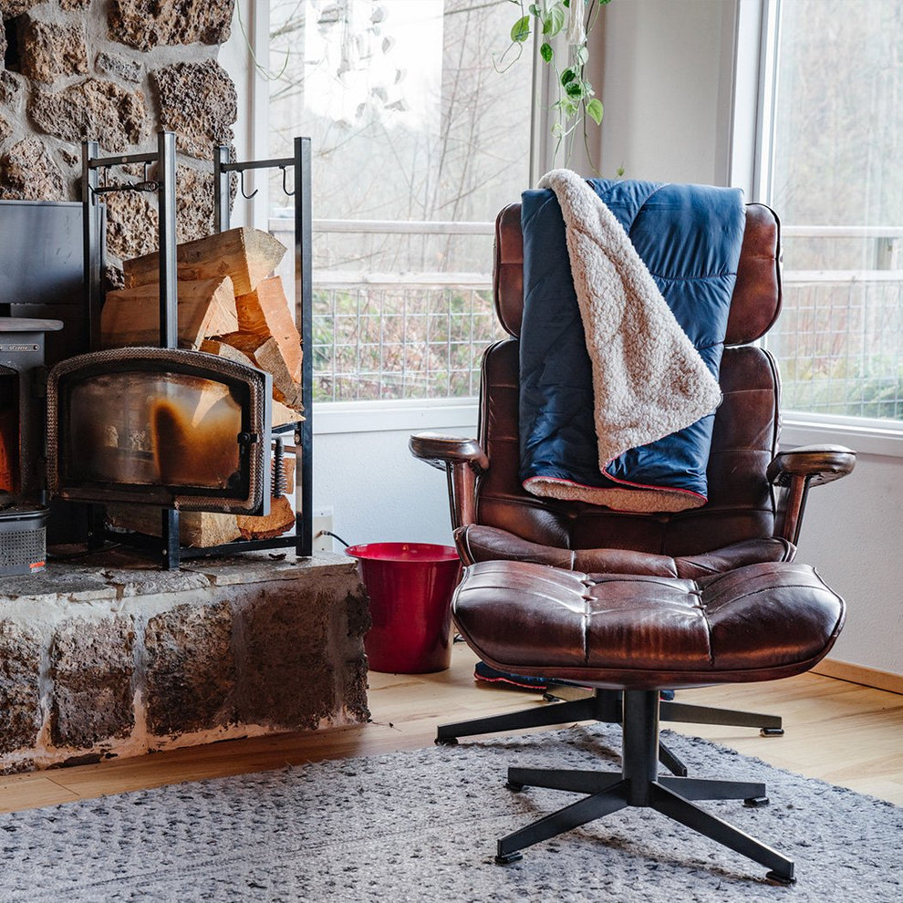 Sherpa Puffy Blanket Deepwater Rumpl