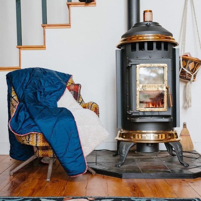 Sherpa Puffy Blanket Deepwater Rumpl