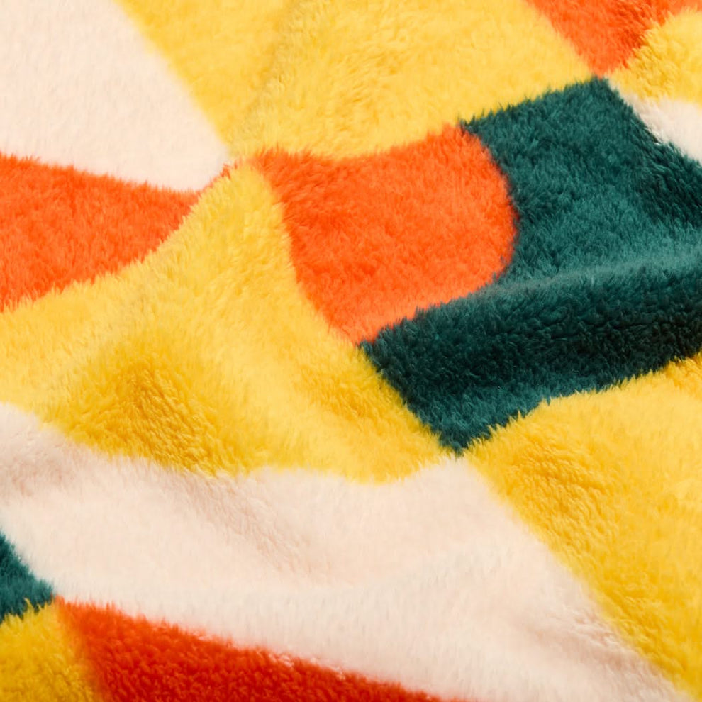 Rumpl Sherpa Fleece Blanket - Geotile Harvest Sherpa Fleece Blanket - Geotile Harvest | Rumpl Blankets For Everywhere Sherpa Fleece