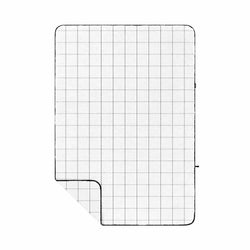 Rumpl Sherpa Fleece Blanket - Window Pane White Sherpa Fleece