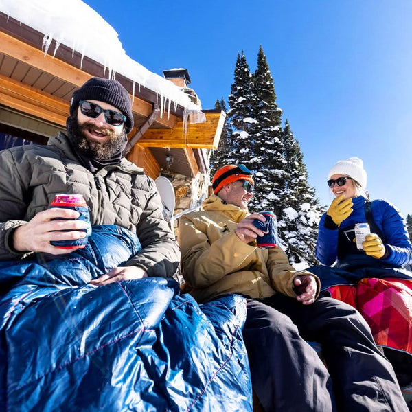 Rumpl Down Puffy Blanket - Deepwater Solid Down