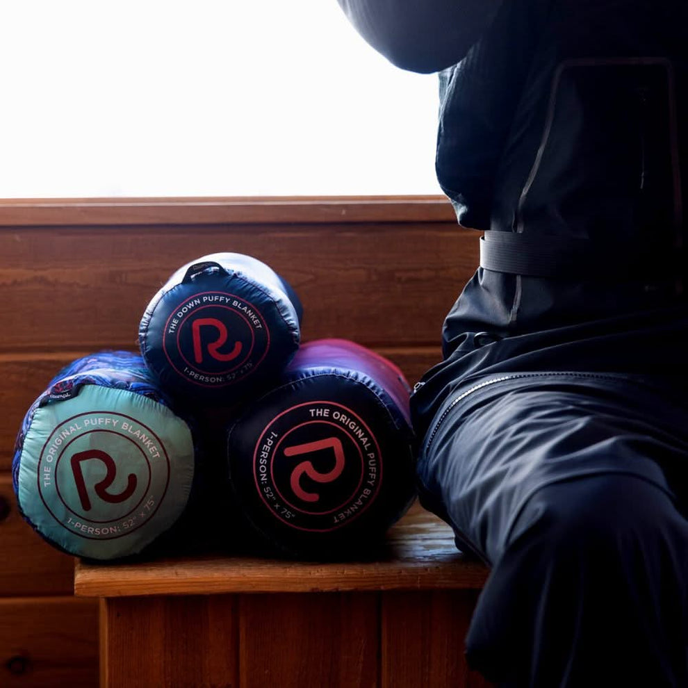 Rumpl NanoLoft® Puffy Blanket - Deepwater Solid Nanoloft